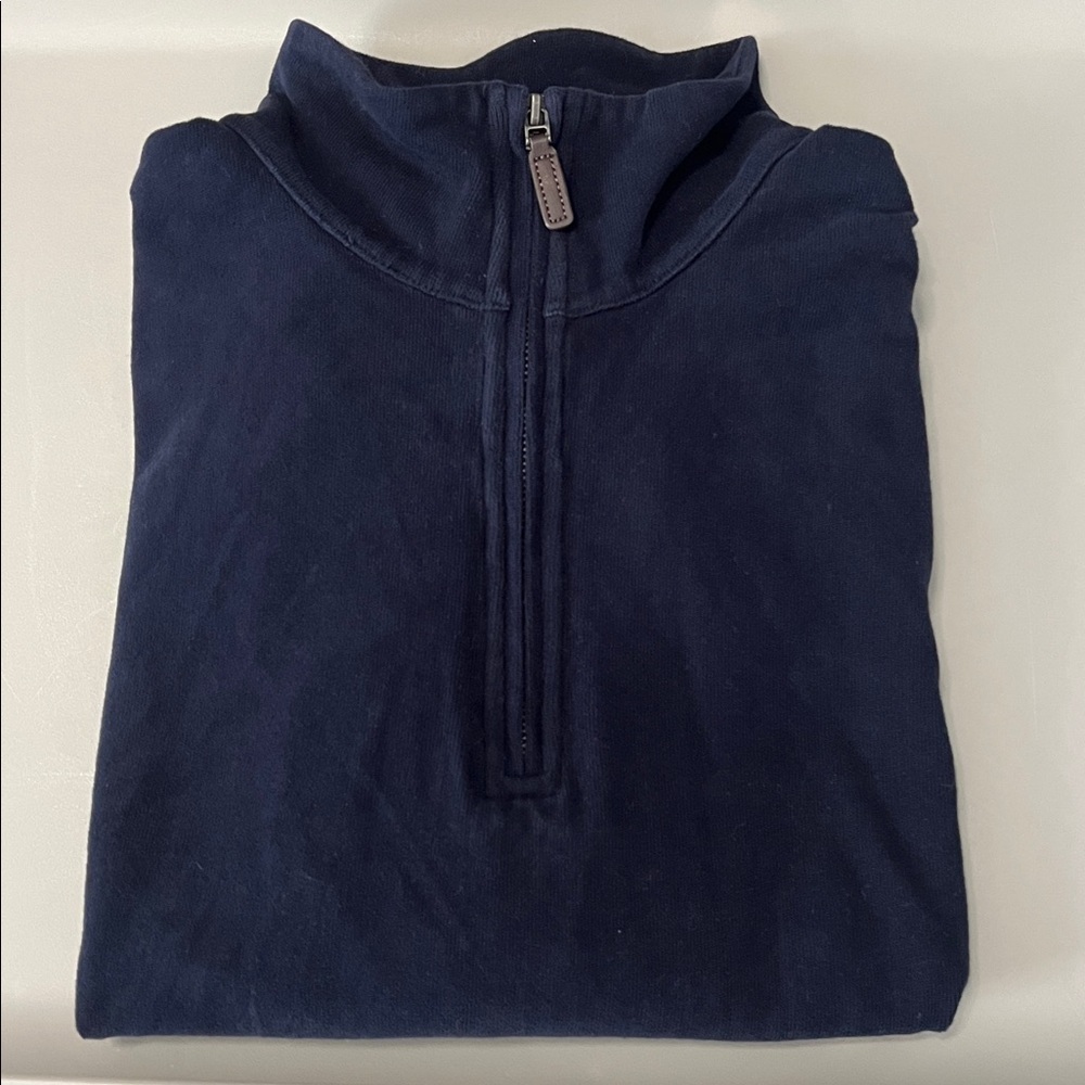 JCrew Mercantile Quarter Zip Top Blue Size Large